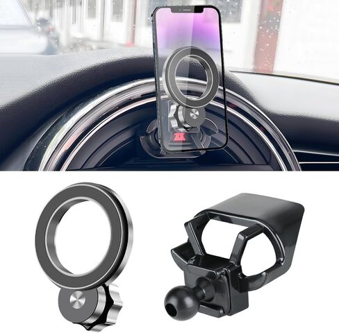 Car Magnetic Phone Mount Holder for 2014-2021 Mini F54 F55 F56 F57 F60 [2017-2021 F-Series Clubman/Convertible/Hardtop 2 & 4 Door]and 2014-2016 Cooper and 2017-2020 Countryman Auto Accessories in Kuwait