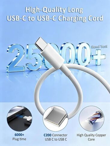 10 FT USB C Cable Fast Charging Long Charger Cord for iPhone 17 16 15 3Pack in Kuwait