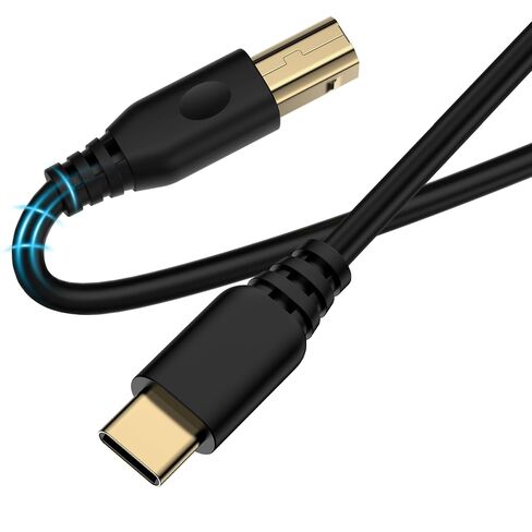 10FT USB Printer Cable,USB A to USB B Scanner Cable Printer Cord USB Type B High Speed printer cable Long MIDI CABLE for HP,Canon,Brother,Computer,Laptop,Dell,Epson,Lexmark,Xerox,Samsung,Digital Piano in Kuwait