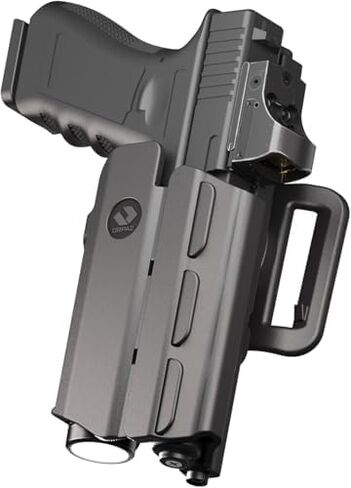 Orpaz T40 Canik TP9 Elite SC Light-Bearing Holster, Level 2 OWB Tactical Holster, Compatible with Canik TP9 Elite SC, Fits Medium Pistol Lights, Optics-Ready, Adjustable, w/Added Belt Loop Attachment in Kuwait