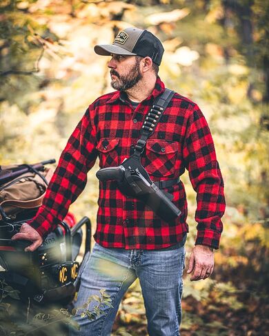 Diamond D Outdoors - Denali Chest Holster for XL Revolver up to 6 ¾" Barrel w/Reflex Sight Cut Down, 357/41/44/454 in Saudi Arabia