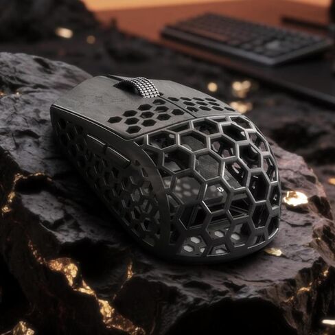 Darmoshark M5Air V2 Mini Fingertip Grasp Gaming Mouse Carbon Fiber,Tri-Mode 30K DPI PAW3950 Optical Sensor Lightweight 31g,8K Polling,Programmable Buttons,Computer Mouse for Laptop,PC,Windows in Kuwait