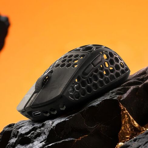 Darmoshark M5Air V2 Mini Fingertip Grasp Gaming Mouse Carbon Fiber,Tri-Mode 30K DPI PAW3950 Optical Sensor Lightweight 31g,8K Polling,Programmable Buttons,Computer Mouse for Laptop,PC,Windows in Kuwait
