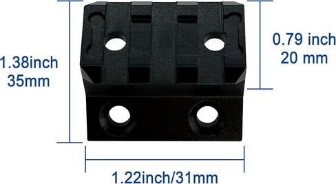 LEGEED 45 Degree Offset Mount,Single Picatinny Rail fit for Mlock in Saudi Arabia
