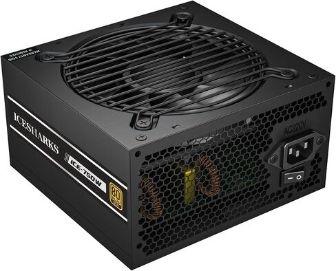 80plus Gold 750w Non-Modular Power Supply, with PFC Protection, 120mm Silent Fan Gaming PSU in Kuwait
