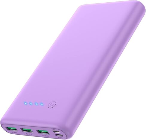 Portable Charger 36800mAh Power Bank,PD Fast Charging USB C External Battery Pack,4 Outputs 2 Inputs Travel Essentials Portable Phone Charger for iPhone 17/16/15/14/13/12,Galaxy S24 Android Phone etc in Kuwait