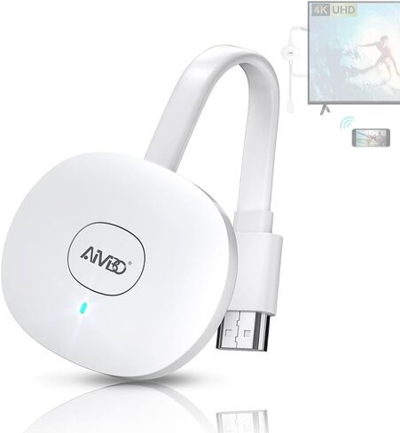 4K Wireless HDMI Display Dongle Adapter 1080P, WiFi Casting Movies, Shows Receiver for i-Phone, i-Pad, iOS, Android, Tablet, Laptop, Windows to HDTV/Monitor/Projector, Support Miracast Air Play DLNA in Kuwait