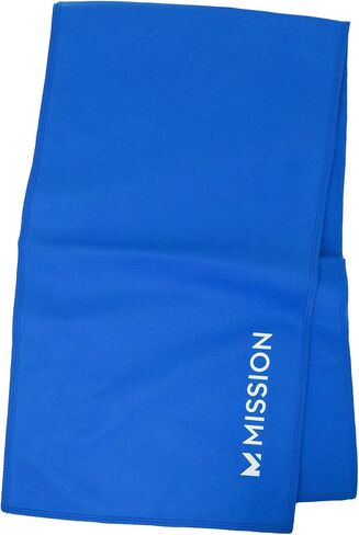 MISSION On-The-Go Cooling Towel, Blue - Soft, Lightweight Fabric - Cools Up to 2 Hours - UPF 50 Sun Protection - Machine Washable in Kuwait