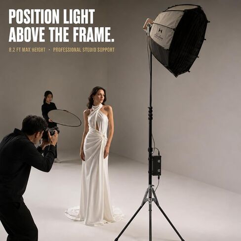 Harlowe CF250 Carbon Fiber Photography Light Stand, 8.2 ft, 8.82 lb Load in Kuwait