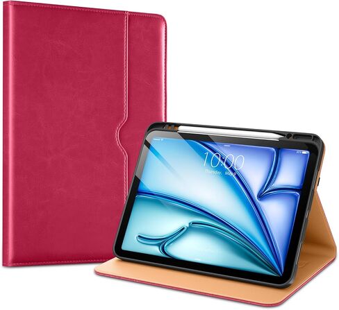 VIKESI Case for iPad Air 13 inch (M3) 2025 / (M2) 2024,Premium Leather Folio,Apple Pencil Holder,Auto Sleep/Wake,Stand Cover - Navy Blue in Saudi Arabia