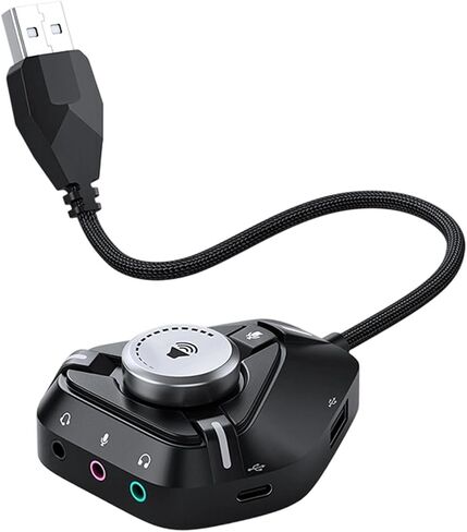 USB Audio Interface for Pc Type-C Portable Interface Splitter in Saudi Arabia
