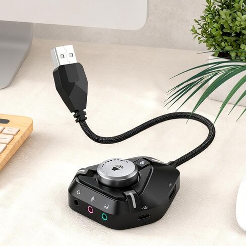 USB Audio Interface for Pc Type-C Portable Interface Splitter in Saudi Arabia