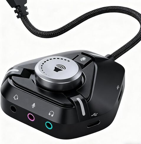 USB Audio Interface for Pc Type-C Portable Interface Splitter in Saudi Arabia
