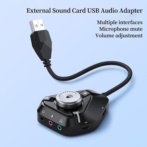 USB Audio Interface for Pc Type-C Portable Interface Splitter in Saudi Arabia