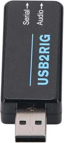 USB Sound Adapter Integrated Compact Sound Card for TTL 232 CIV Radio Control Equipment for Professional Amateur Operators ABS Black 1pc in Kuwait