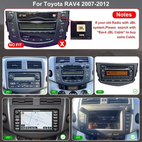 Upgrade Car Radio Stereo for Toyota RAV4 2006 2007 2008 2009 2010 2011 2012, 8 Inch Touch Screen Head Unit with Wireless Carplay Android Auto GPS Navigation FM Bluetooth SWC 5G WiFi HD Backup Camera in Saudi Arabia
