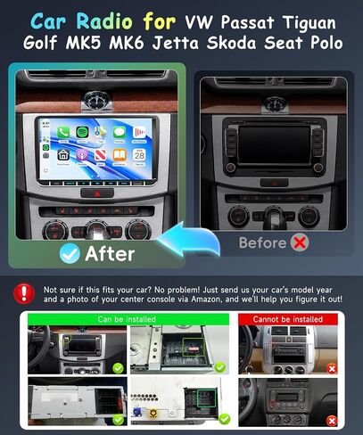 VECHTEL 4G+128G Car Radio for VW Passat Tiguan Golf MK5 MK6 Jetta Skoda in Kuwait