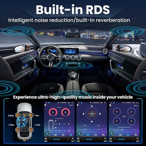 [8Core 4G+64G] Car Radio for Ford Focus 2012-2018: 9.7" HD Touchscreen Stereo with Wireless CarPlay Android Auto 5GWiFi GPS Bluetooth FM AM 48EQ SWC, 1080P Backup Camera in Kuwait