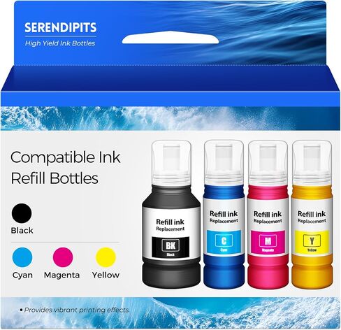 Comptible for EPT542 Ink Refill Bottles ET-5850 ET-5150 ET-5170 ET-16650 in Saudi Arabia