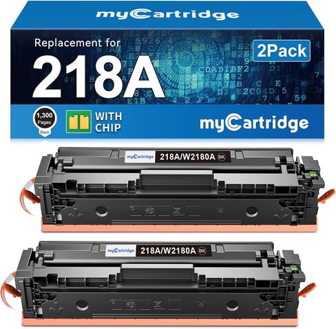 218A Black Toner Cartridges 2 Pack for HP 218A 218X 3301fdw 3301sdw 3201dw in Saudi Arabia