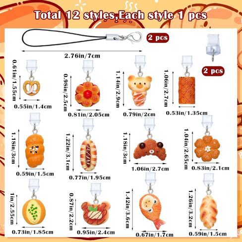 USB C Dust Plug Charms Type C for Kindle, Bread, 12Pcs in Saudi Arabia