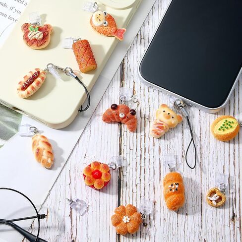 USB C Dust Plug Charms Type C for Kindle, Bread, 12Pcs in Saudi Arabia