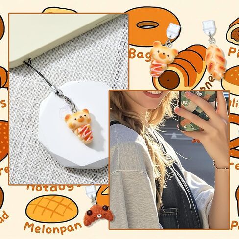 USB C Dust Plug Charms Type C for Kindle, Bread, 12Pcs in Saudi Arabia