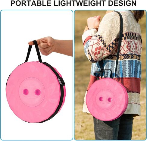Doseno Upgraded Collapsible Stool, Lightweight But Sturdy, Portable Retractable Folding Telescoping Foldable Camping Stool for Adults Outdoor Fishing Hiking Travel BBQ in Saudi Arabia