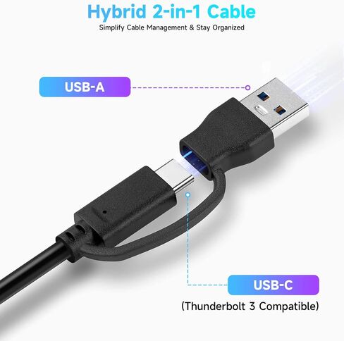 RSHTECH USB to Ethernet Adapter, 4-Port USB 3.2 Hub with Gigabit Ethernet in Kuwait