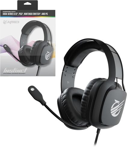 KMD Instinct Universal Wired Headset for PS5, Xbox Series X/S, Nintendo Switch & PC - Black in Saudi Arabia