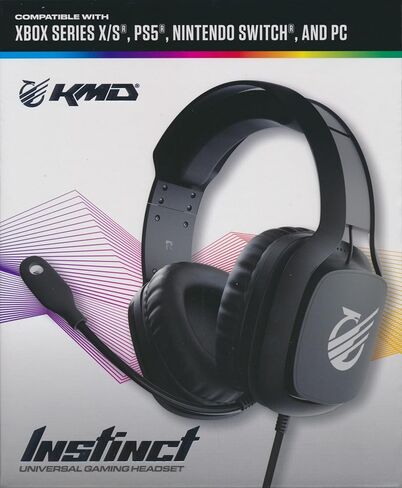 KMD Instinct Universal Wired Headset for PS5, Xbox Series X/S, Nintendo Switch & PC - Black in Saudi Arabia