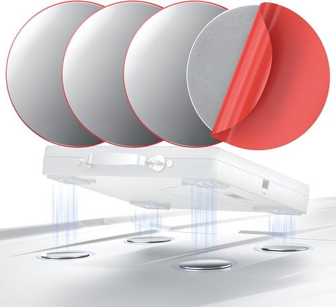 for Starlink Mini/Gen 3 Magnetic Mount Plate, 4 Pack Adhesive Metal Plates in Saudi Arabia