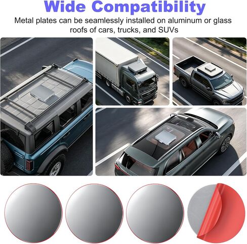 for Starlink Mini/Gen 3 Magnetic Mount Plate, 4 Pack Adhesive Metal Plates in Saudi Arabia