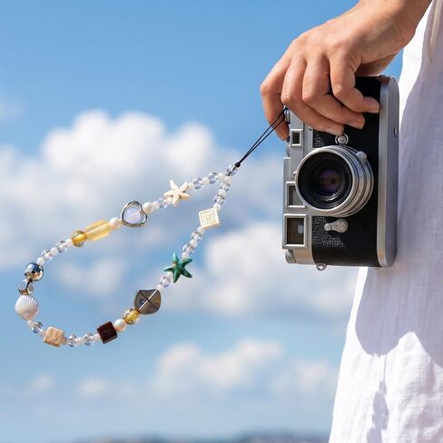 Ouligay 2 PCS Pearl Beaded Phone Chains Phone Wrist Strap Camera Lanyard in Saudi Arabia