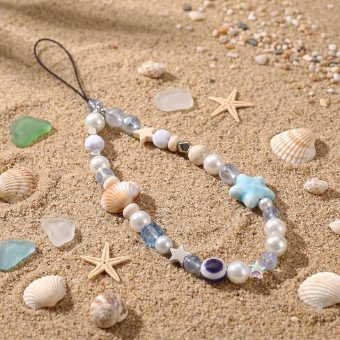 Ouligay 2 PCS Pearl Beaded Phone Chains Phone Wrist Strap Camera Lanyard in Saudi Arabia