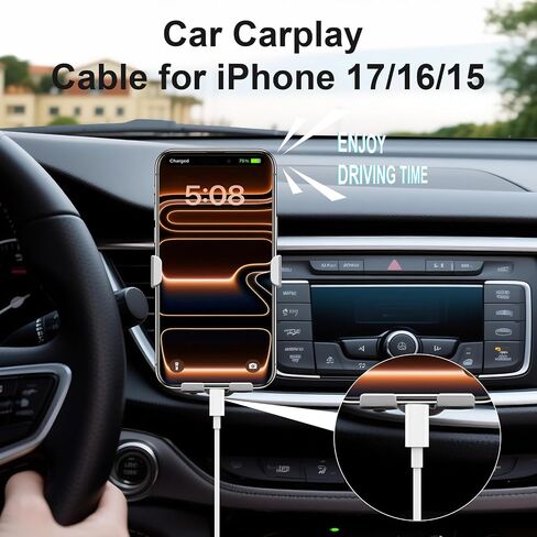 3ft USBC to USBC Cable, 2Pack 3A USB C to C Cable Fast Charging Cord Carplay Type C to Type C Cable for iPhone 17 16 15 Pro Max, MacBook, Samsung Galaxy White in Kuwait