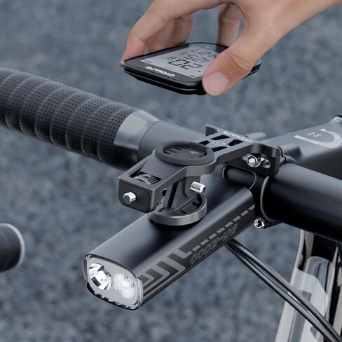 S16 Bike Computer Mount for Insta360 Cameras, Aluminum Extended Out-Front Mount for Garmin Edge - Cycling Handlebar in Kuwait