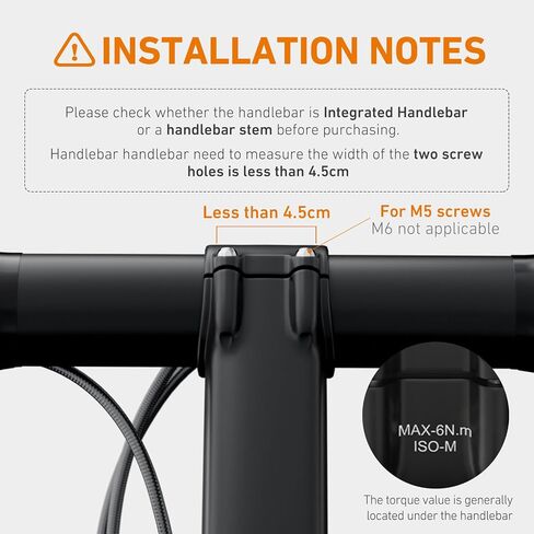 S16 Bike Computer Mount for Insta360 Cameras, Aluminum Extended Out-Front Mount for Garmin Edge - Cycling Handlebar in Kuwait