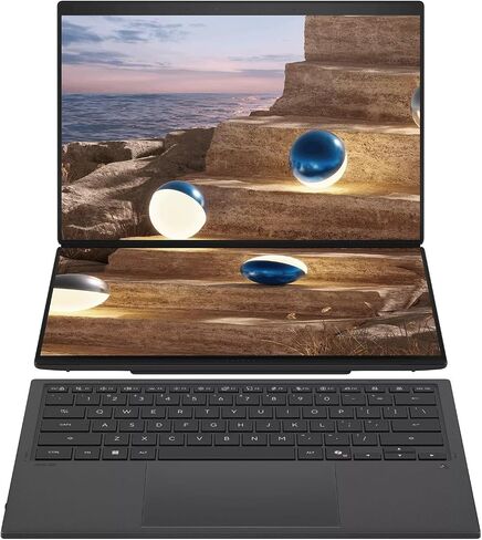 EXCaliberPC [2026] ASUS Zenbook Duo UX8407AA-DS99T (Intel Core Ultra 9 386H, 32GB RAM, 2TB SSD, 14" OLED 3K 144Hz Touch, Windows 11) Touchscreen Laptop in Saudi Arabia
