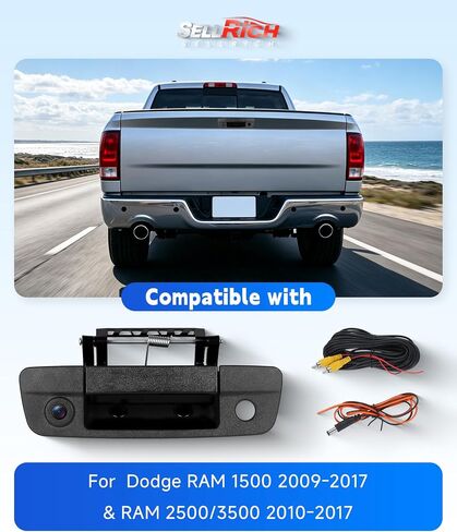 Tailgate Handle Backup Camera Fit for Dodge RAM 1500 2500 3500 Replacement in Kuwait