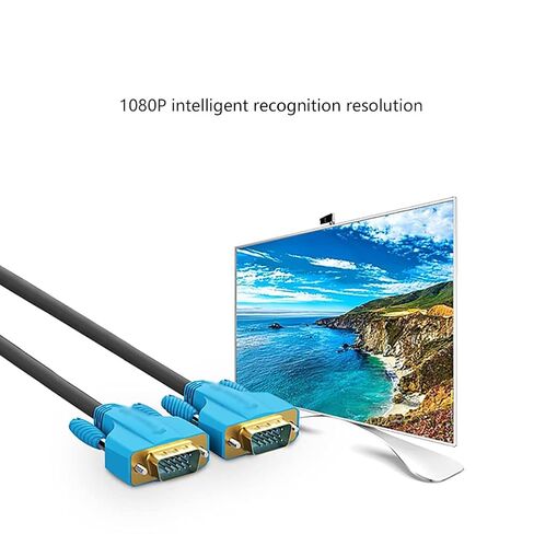 HDMI DisplayPort VGA to VGA Cable (HD15 M/M) with Dual Ferrite Cores for Computer Monitor Projector Computer Cables (Length: 5m) (10m) in Saudi Arabia