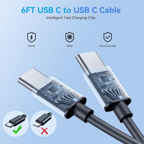 Samsung Charger Fast Charging,45W Dual USB C Samsung Android Phone Charger in Saudi Arabia