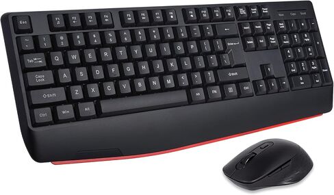 HUO JI Wireless Keyboard and Mouse Combo, with Wrist Rest and 3 Level DPI in Kuwait