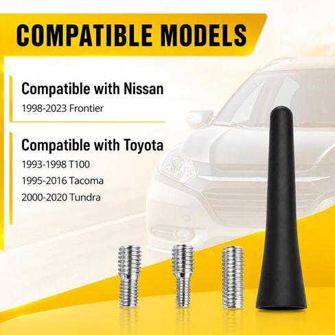 2.5" Short Car Antenna Replacement for Roof,Includes M4/M5/M6 Screws in Saudi Arabia