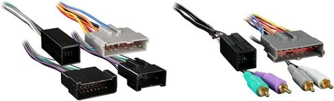 Metra 70-5514 Radio Wiring Harness Amp Bypass System and Metra 70-5510 Factory Amplifier Integration Harness for Select 1986-2000 Ford Vehicles Bundle in Kuwait