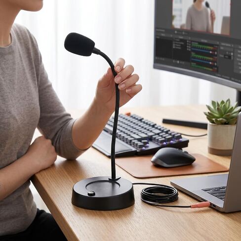 Computer Microphone 3.5mm Jack 360 Pickup in Kuwait
