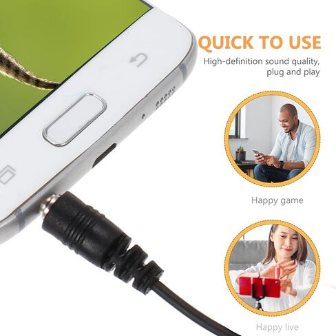 3pcs Portable Clip on Lavalier Microphone with Sturdy Clip for Laptop in Kuwait