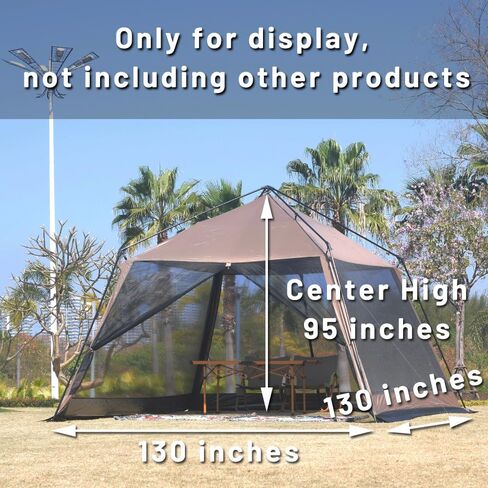 Camping Screen House Gazebo Tent Outdoor 11x11ft All Steel Rod in Kuwait