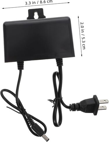 TEHAUX Waterproof DC Power Adapter 12V 2A for Outdoor Use Plastic Waterproof Power Supply US Plug for LED Strip Lights and Cameras in Kuwait