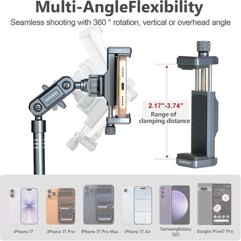 27-inch Aluminum Magic Arm, Desktop Phone Holder, 1.5kg Capacity in Saudi Arabia